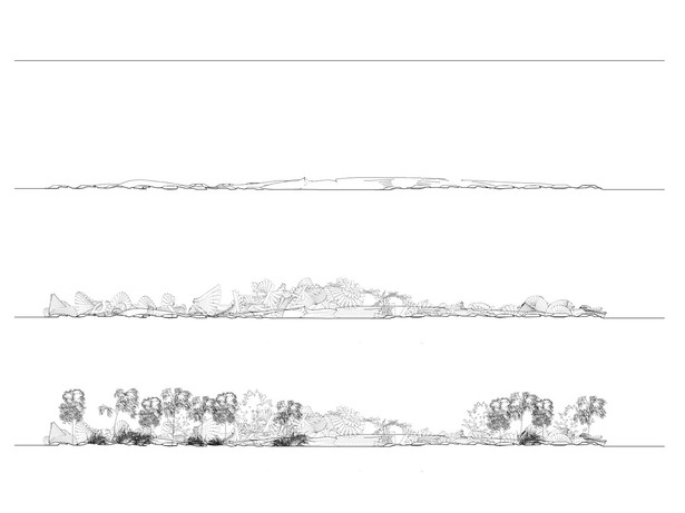 Elevation topography diagram