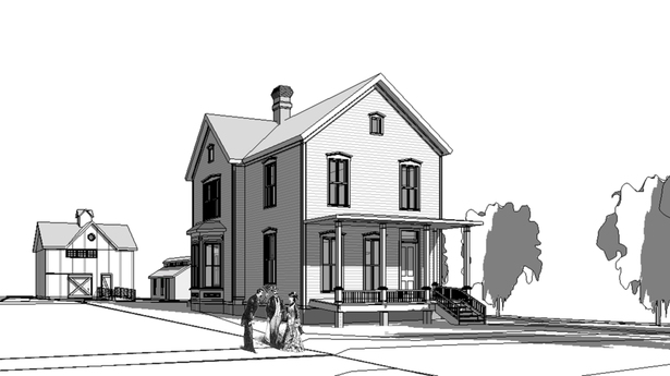 Perspective Image of Model - Main Entrance