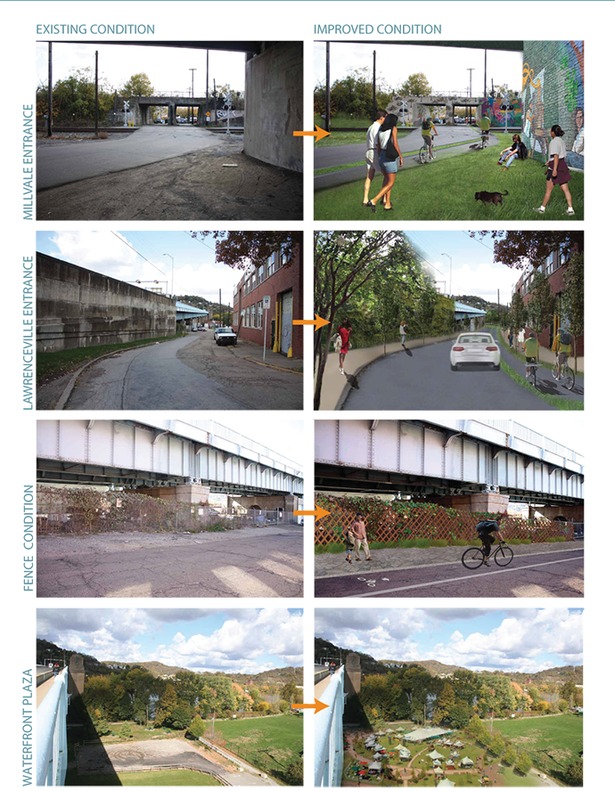Proposal to beautify the bridge entrances 