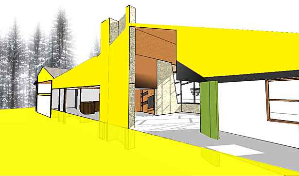 Section Perspective - view from corridor