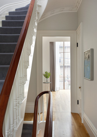 Stair view toward Kitchen