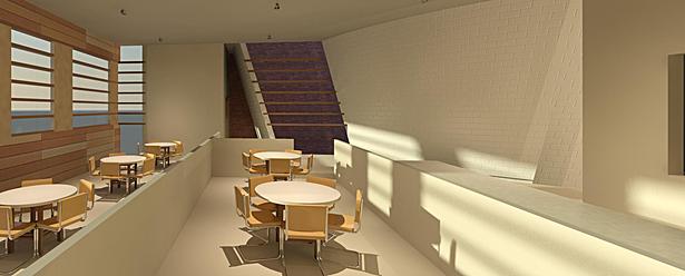 Cafe interior rendering