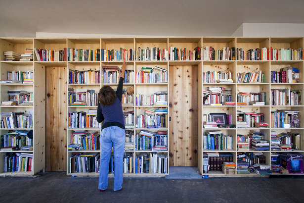 50' long Bookshelf