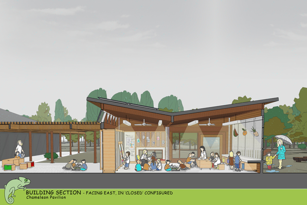 Chameleon Pavilion Section