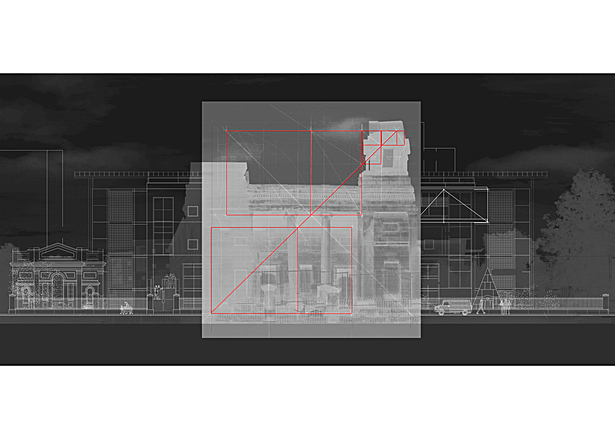 Proportional study of St Andrews Presbyterian Church
