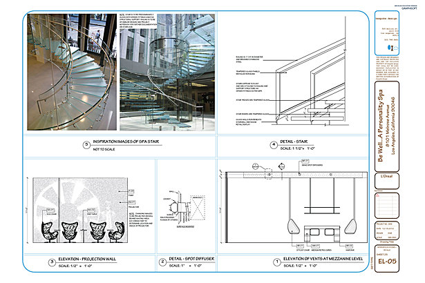 EL-05 Interior Elevations, Details + Project Stair Ideas