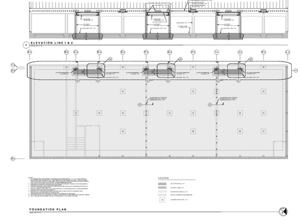 Multiple garage door openings create a soft-story condition at a condominium in Oakland, CA. 