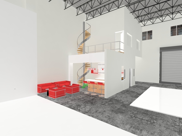 Small bar area in big event space 