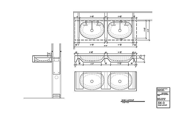 sketch used for fabrication
