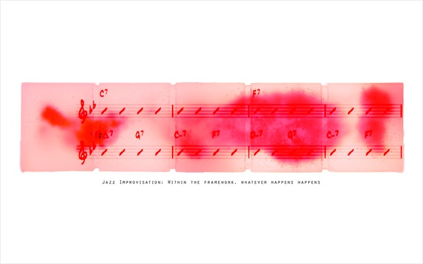 Jazz music: framework + improvisation.