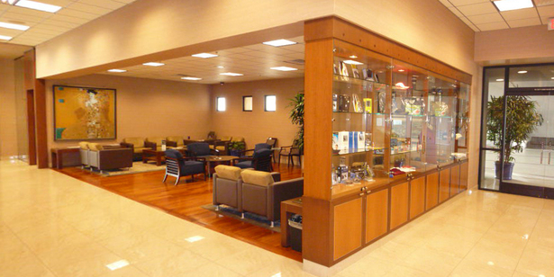 View of New Service and Parts Waiting Area