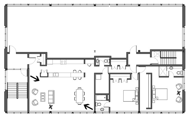 Plan including viewpoints