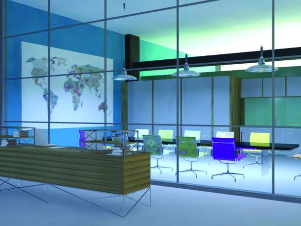 Reception and Conference room (3Dmax rendering)