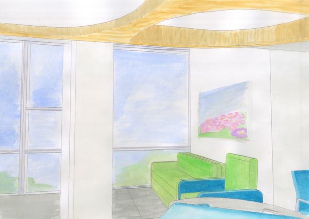 View from Patient Bed Perspective