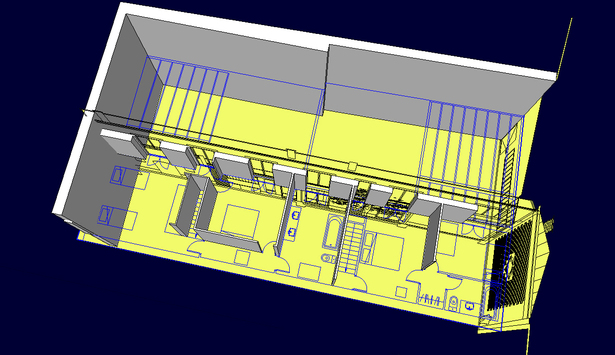 Conception d'un projet de construction et rénovation de deux logements et ateliers, sous Sketchup à partir de plans Autocad. 3ème PRIX GRAND PUBLIC DE L'ARCHITECTURE DANS LA SECTION MAISON INDIVIDUELLE (évènement initié par le Pavillon de l'Arsenal)