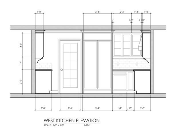 Kitchen - West Elevation