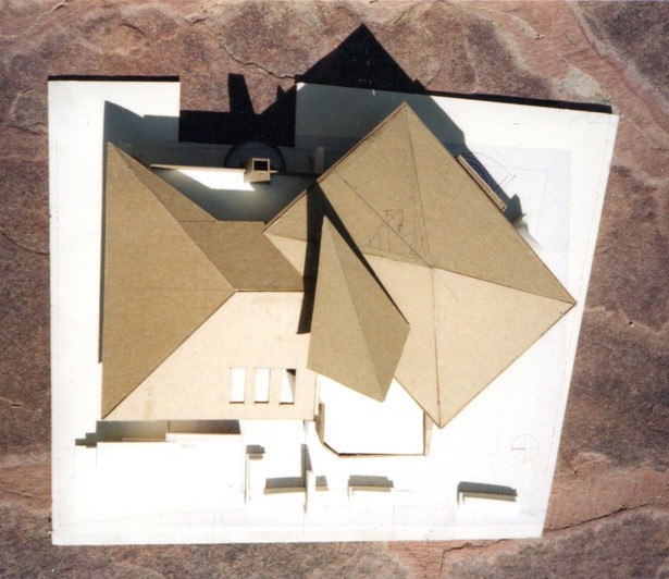 massing model roof view
