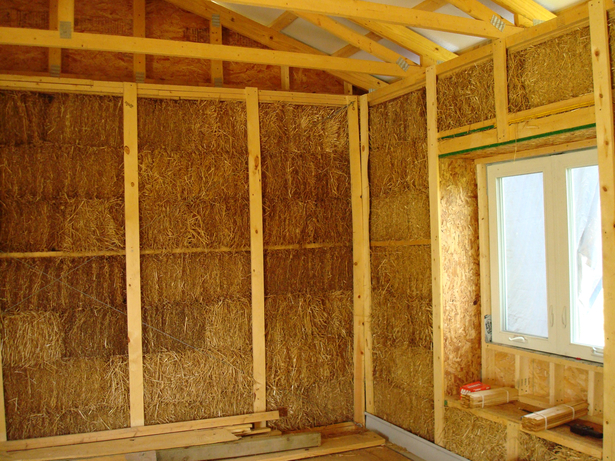 Interior walls before drywall installation.