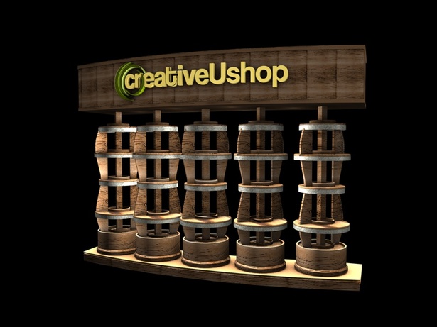 Wine Barrel Kiosk