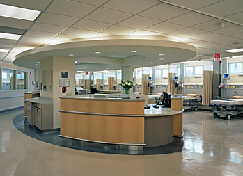 Nurse's station on patient floor