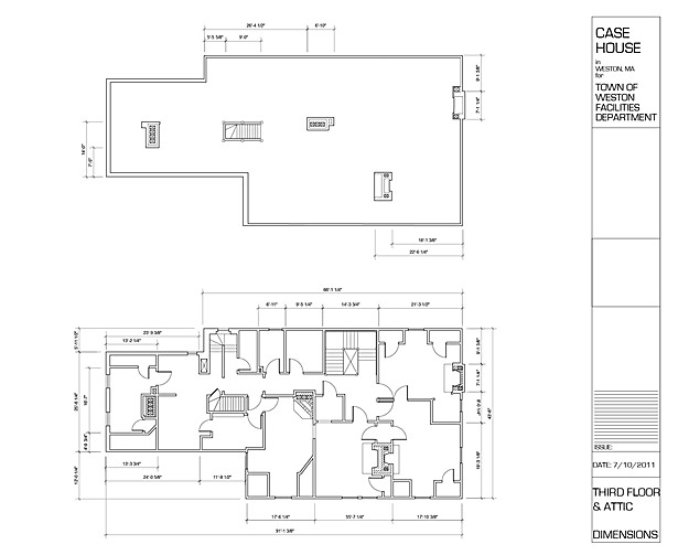 Third Floor & Attic - Existing