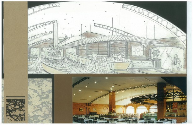 2000 Brazilian Steakhouse | Interior Hand-Sketch