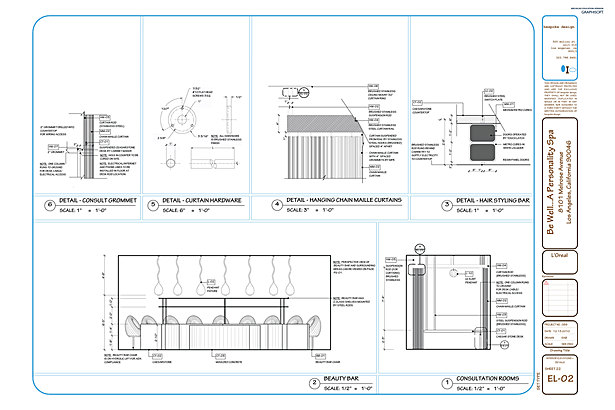 EL-02 Interior Elevations + Details