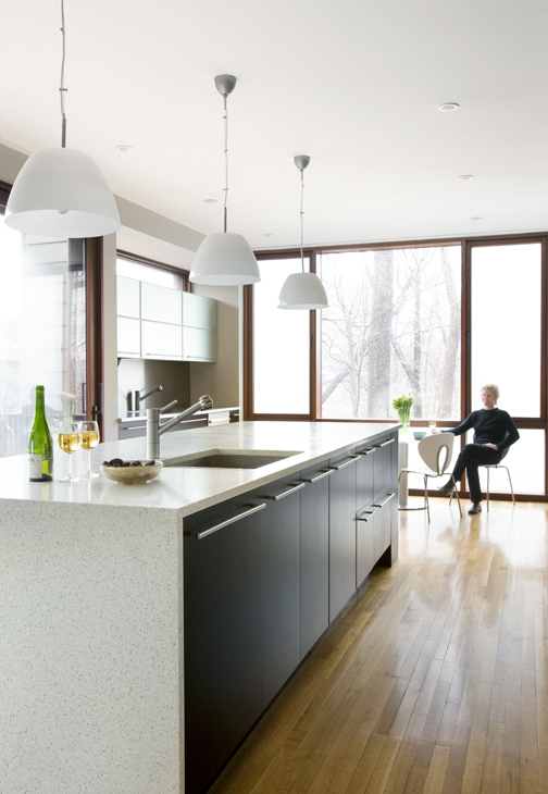 Kitchen view in winter