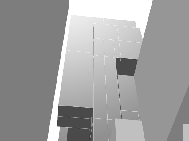 massing study- Conceptual tower study in rhino render and model