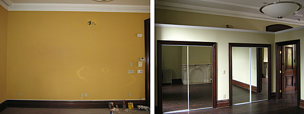 new closets in bedroom