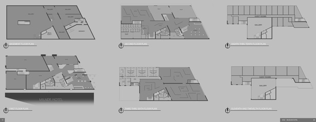 MAD hotel (located on Madison Ave, Detroit, MI) is an exploration between the interaction between programs for both a hotel, and an art gallery. 