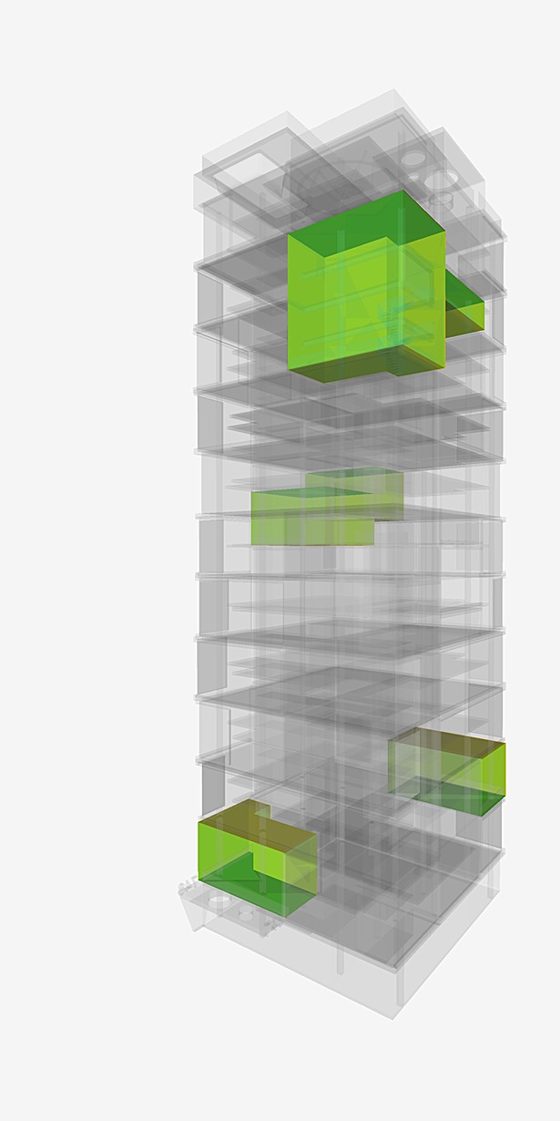 green communal spaces perspective diagram