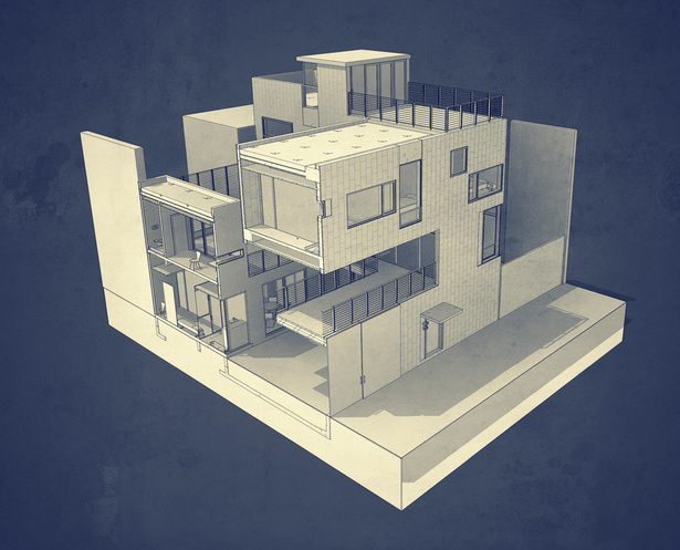 BIM model perspective section