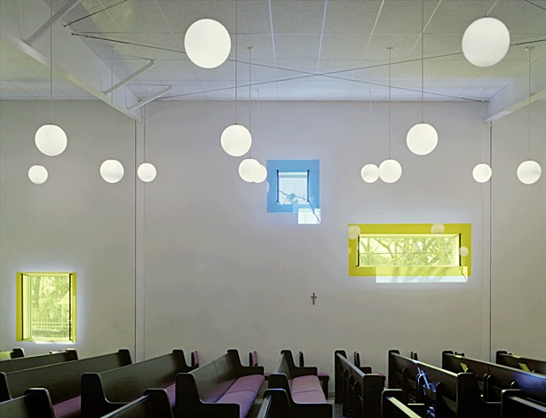 Interior view of sanctuary