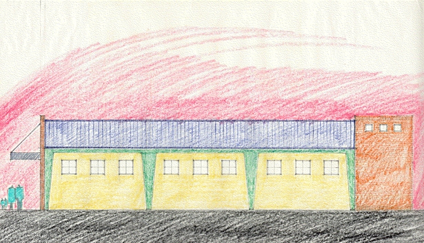 Early conceptual sketch of the anchor.