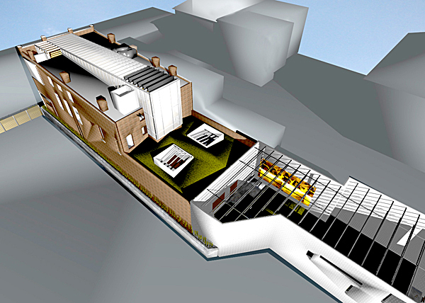 Digital rendering of The Green Building