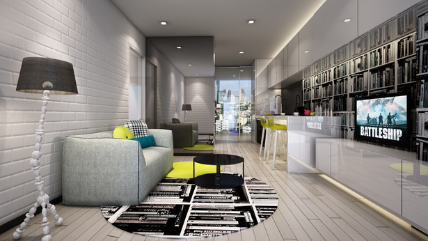 Mock up room B living area