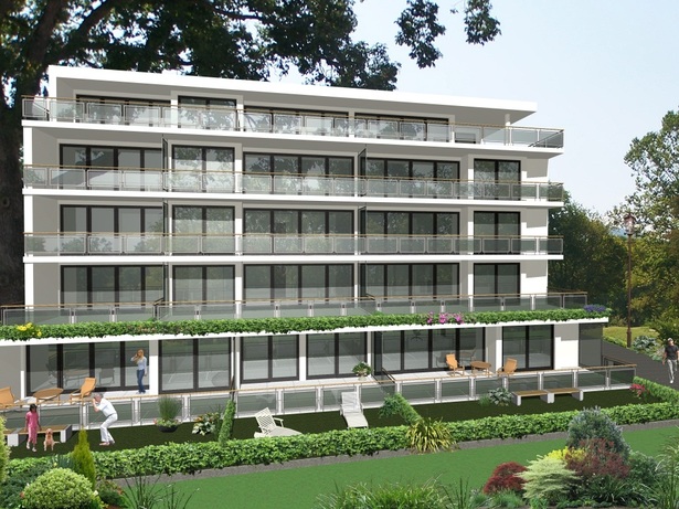 Conception for residential building in Switzerland - South elevation