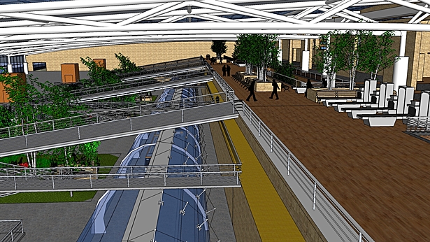 Trolley Station, Columbus International Transit Center