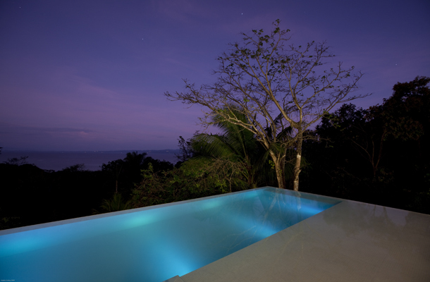 pool at night