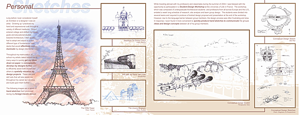 Personal sketches/renderings presentation board 01