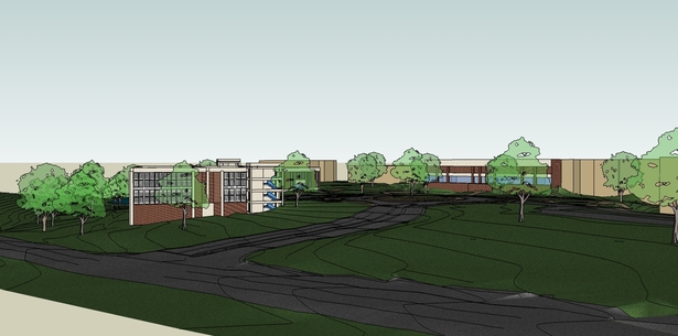 New Campus Entry View - Sketchup Model
