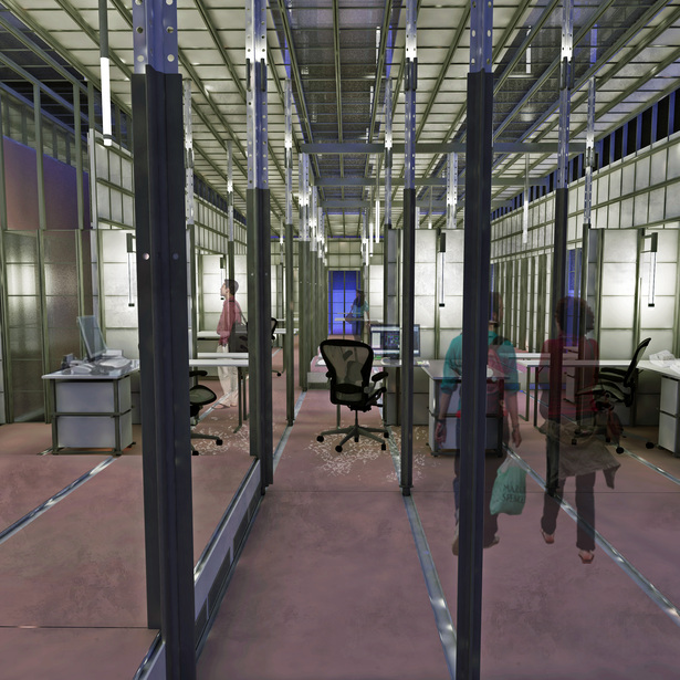 Interior night render