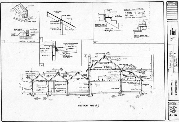 House Sections, Woodland Hills, CA. Built