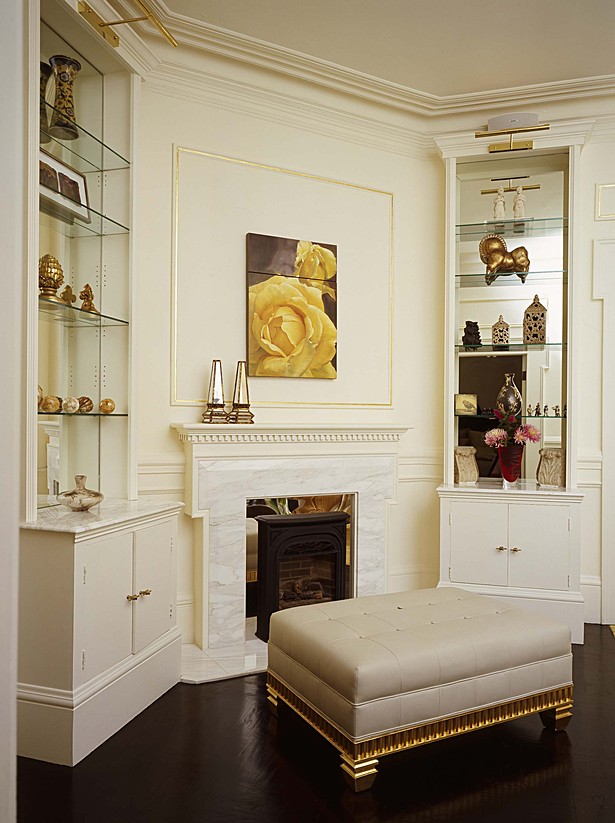 Fireplace.