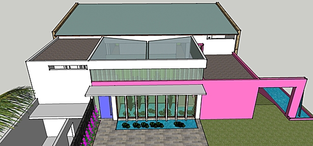 Entry courtyard