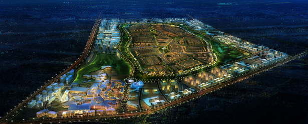 Master Plan, night areal view