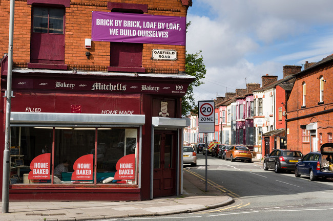 Jeanne van Heeswijk: 2Up2Down’s headquarters, where a new bakery will be run by the Home Baked cooperative (Photo: Liverpool Biennial)