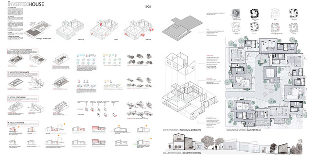 Third Plcae: Invertec House by Danielle Apap, Lishi Li, Miguel Silva Santisteban (Australia)