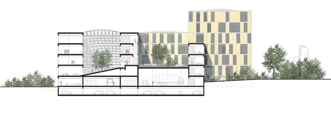 ZSW SECTION AA (Image: Henning Larsen Architects)
